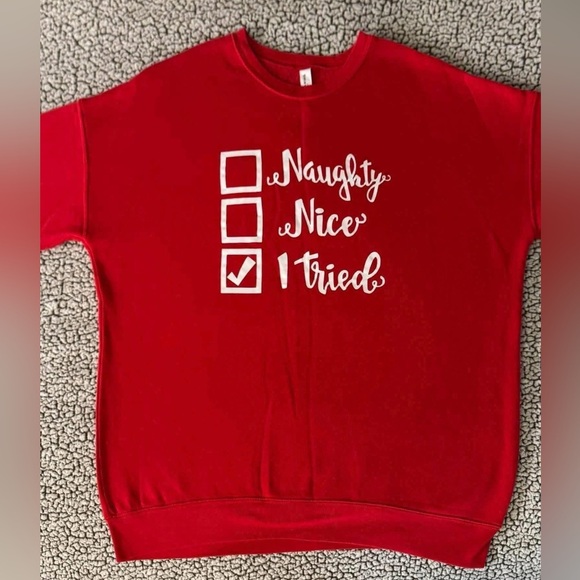 Constantly Varied Gear Tops - CVG Constantly Varied Gear Red Crewneck Sweatshirt Unisex Fit Size Large